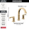 Two Handle Widespread Bathroom Faucet (Recertified)