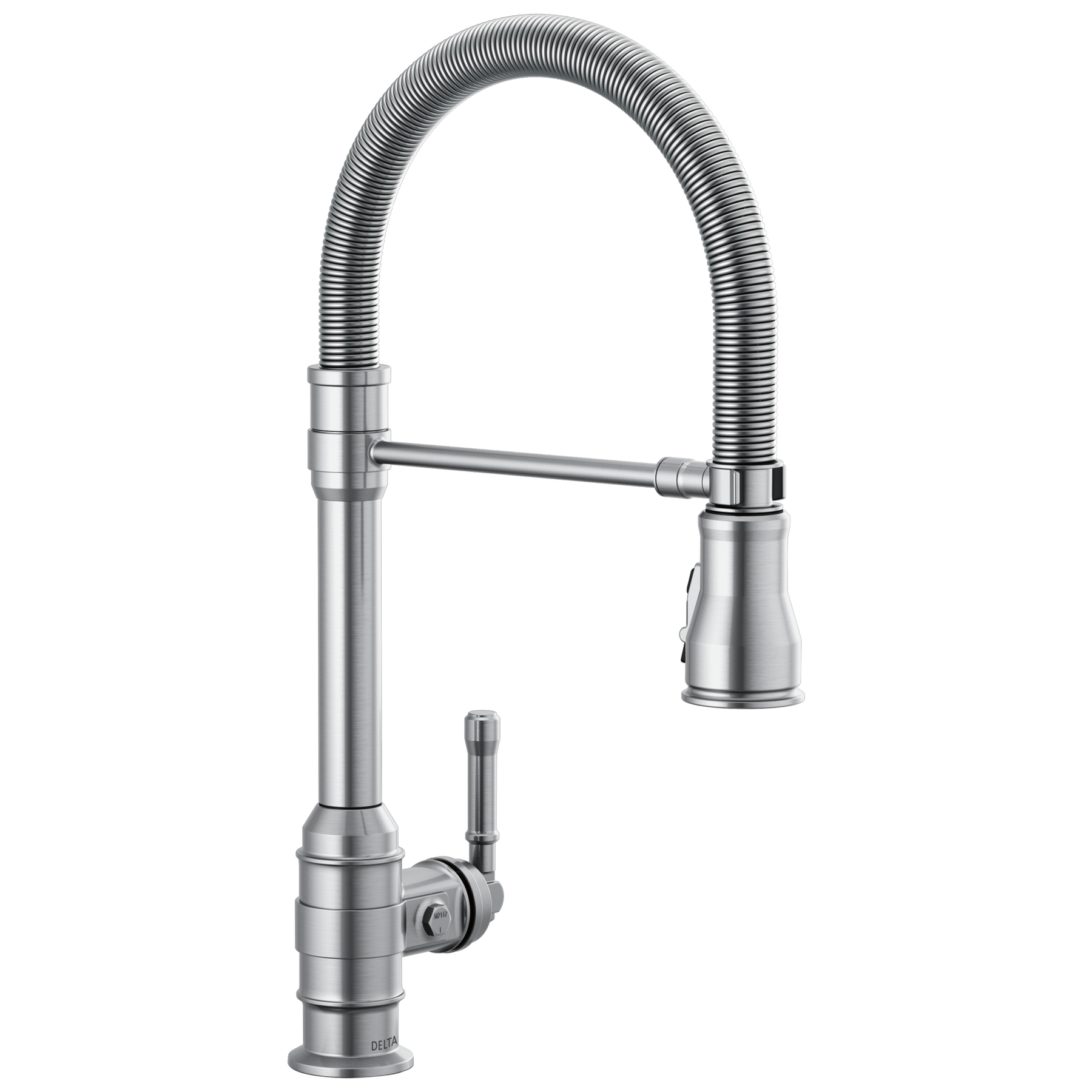 Single Handle Pull-Down Kitchen Faucet With Spring Spout