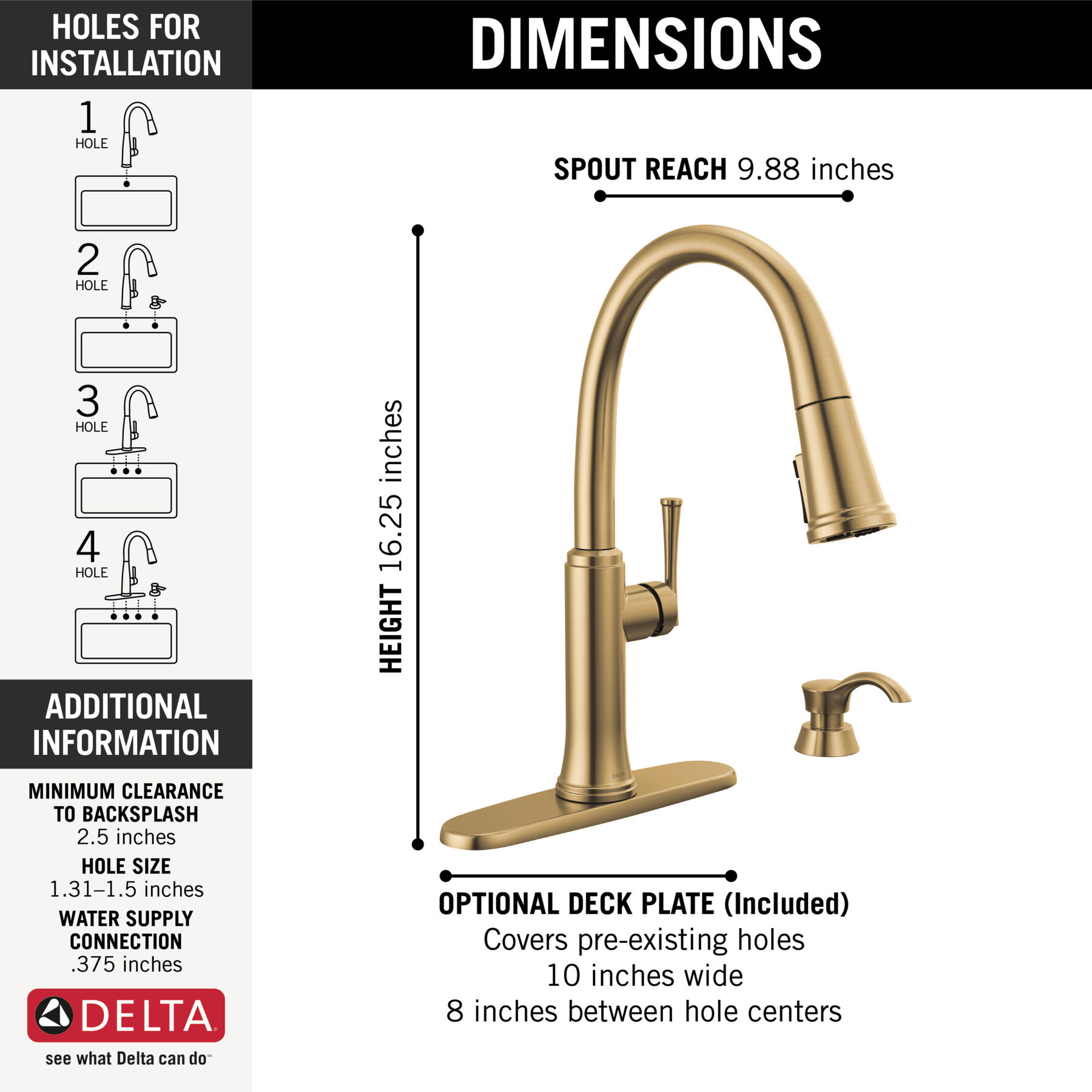Pull-Down Kitchen Faucet 1L w/Soap Disp (Recertified), image 2