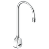 Wallmount Electronic Gooseneck Faucet, Battery, 1.5gpm
