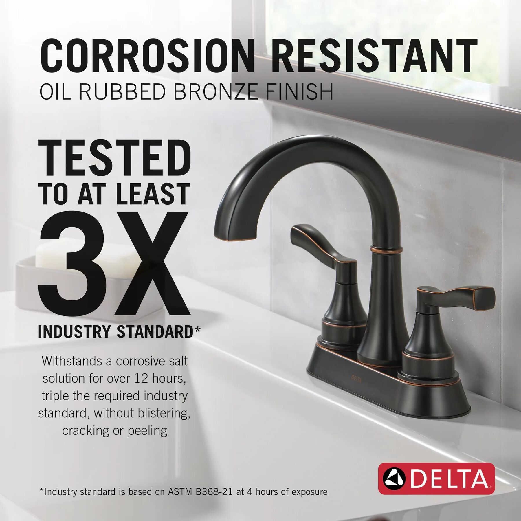 Two Handle Centerset Bathroom Faucet