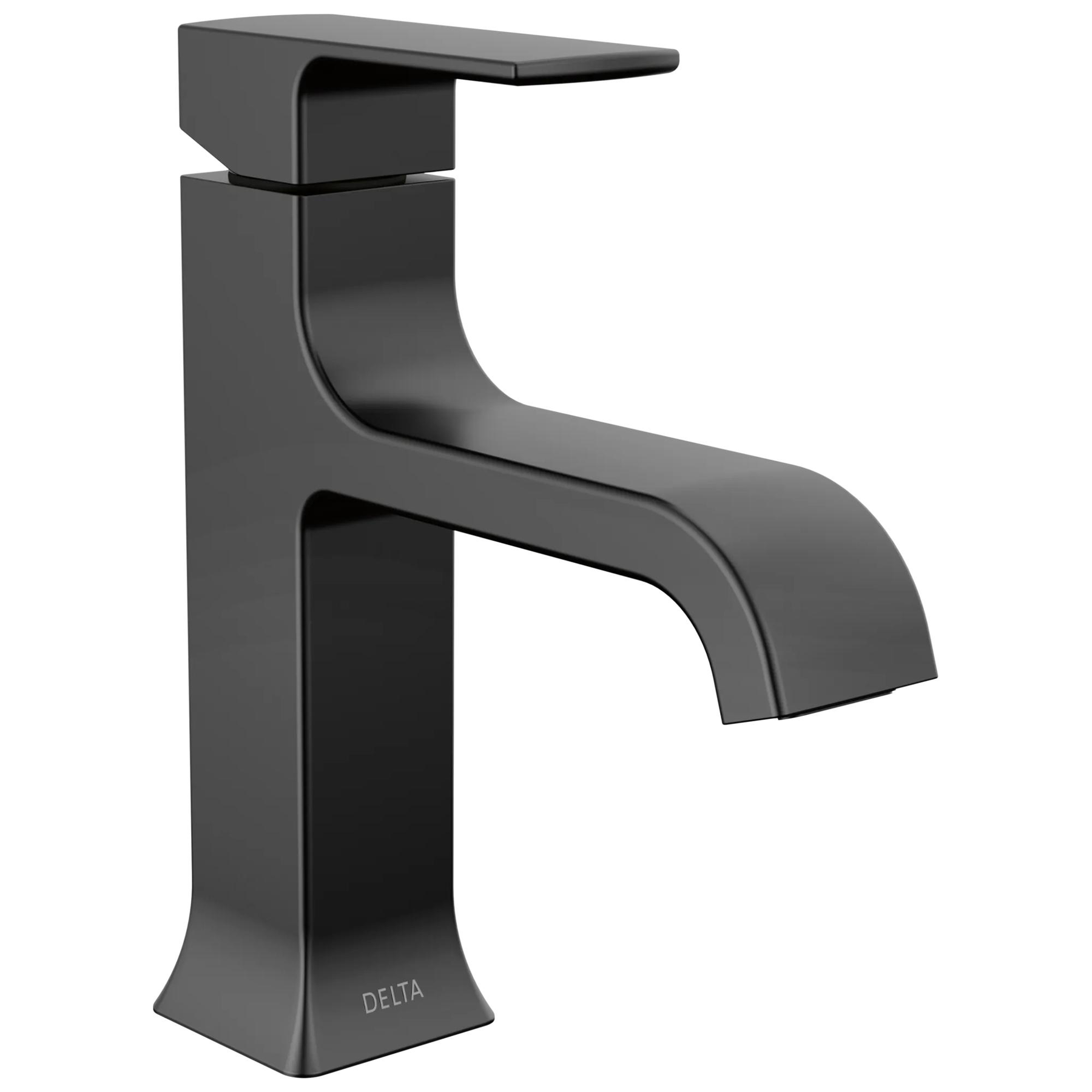 Single Handle Bathroom Faucet Curved Spo (Recertified)