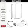 38x38 Corner Shower Bundle - Round