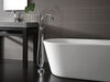 Single Handle Floor Mount Tub Filler Trim with Hand Shower