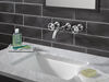 Two Handle Wall Mount Bathroom Faucet