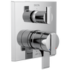 Angular Modern Monitor® 17 Series Valve Trim with 3-Setting Integrated Diverter