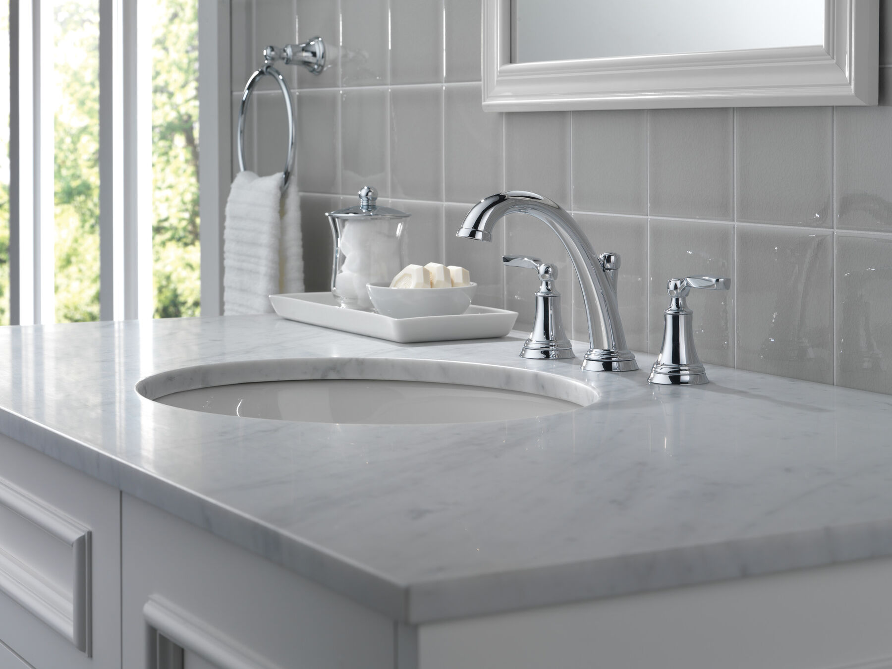 Two Handle Widespread Bathroom Faucet, image 4