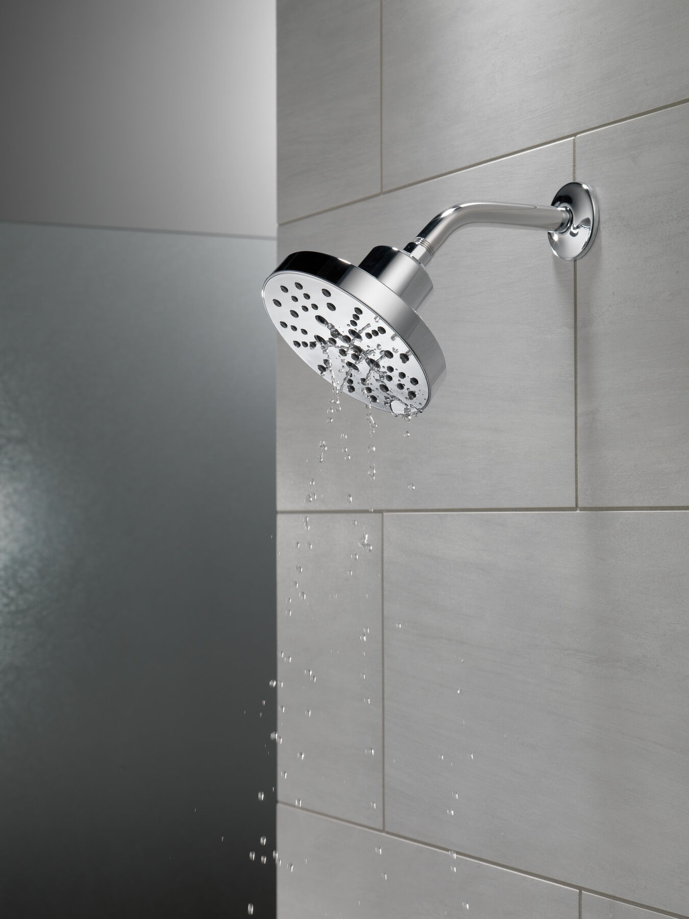 H<sub>2</sub>Okinetic&reg; 5-Setting Contemporary Raincan Shower Head