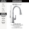 Touch<sub>2</sub>O® Technology Kitchen Faucet with Touchless Technology