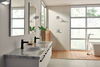 Single Handle Floor Mount Tub Filler Trim with Hand Shower
