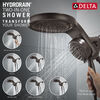 HydroRain® H2Okinetic® 5-Setting Two-in-One Shower Head (Recertified)