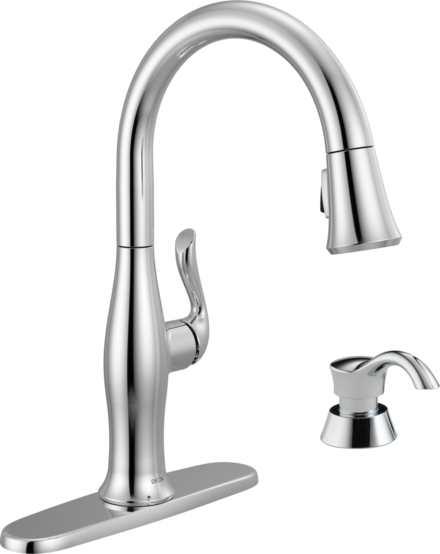 Pull-Down Kitchen 1 Handle with Soap Dispenser Bundle, image 1