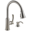 Single Handle Pull-Down Kitchen Faucet with Soap Dispenser and ShieldSpray&reg; Technology (Recertified)