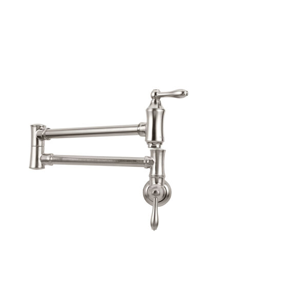 Wall Mount Pot Filler Faucet - Traditional (Recertified)