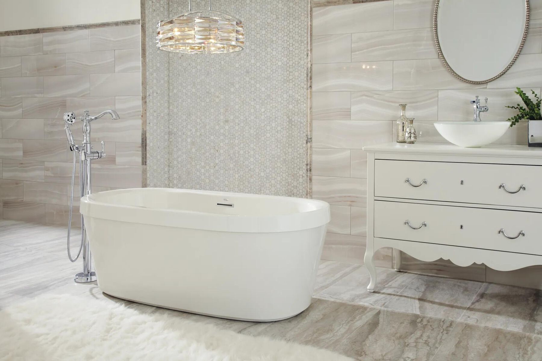 Single Handle Channel Vessel Bathroom Faucet