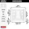 60"x30" Classic 500 Bathtub Wall