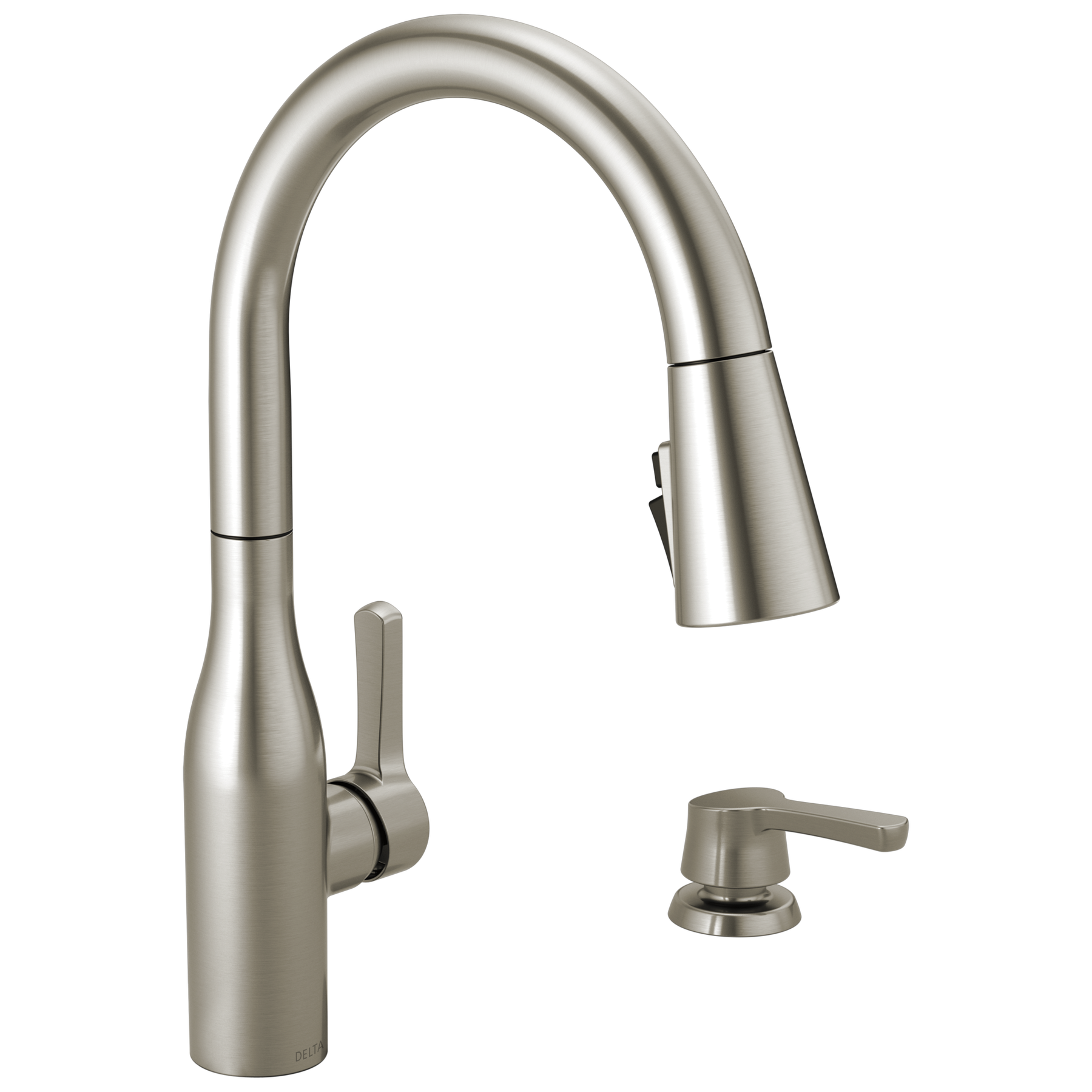 Single Handle Pull-Down Kitchen Faucet with Soap Dispenser and ShieldSpray&reg; Technology (Recertified)
