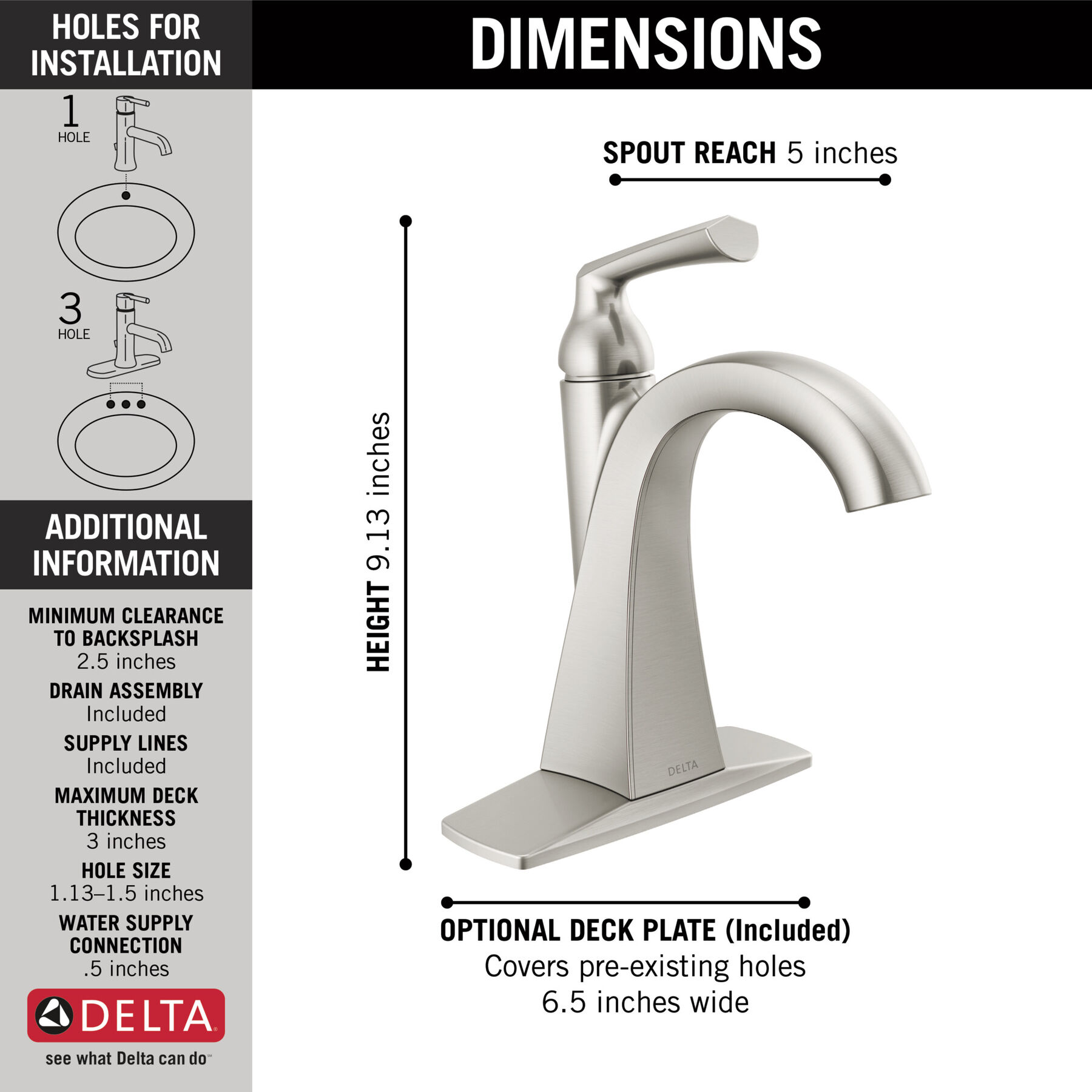 Single Handle Centerset Faucet (Recertified), image 1