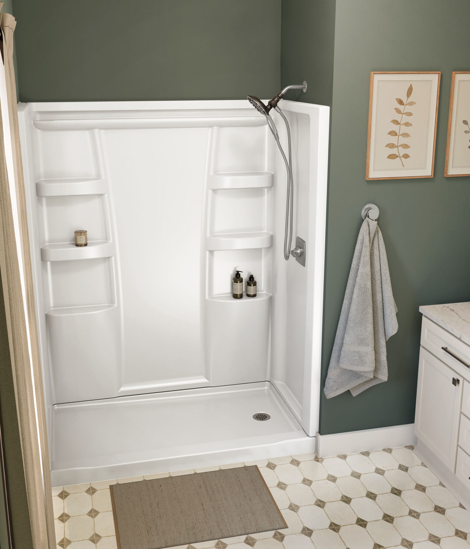 ProCrylic 60 in. x 32 in. Shower Surround, image 8