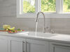 Single Handle Pull-Down Kitchen Faucet with Soap Dispenser and ShieldSpray Technology