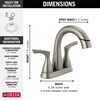 Two Handle Centerset Bathroom Faucet (Recertified)