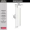 48”x34” Stainless Corner Panel