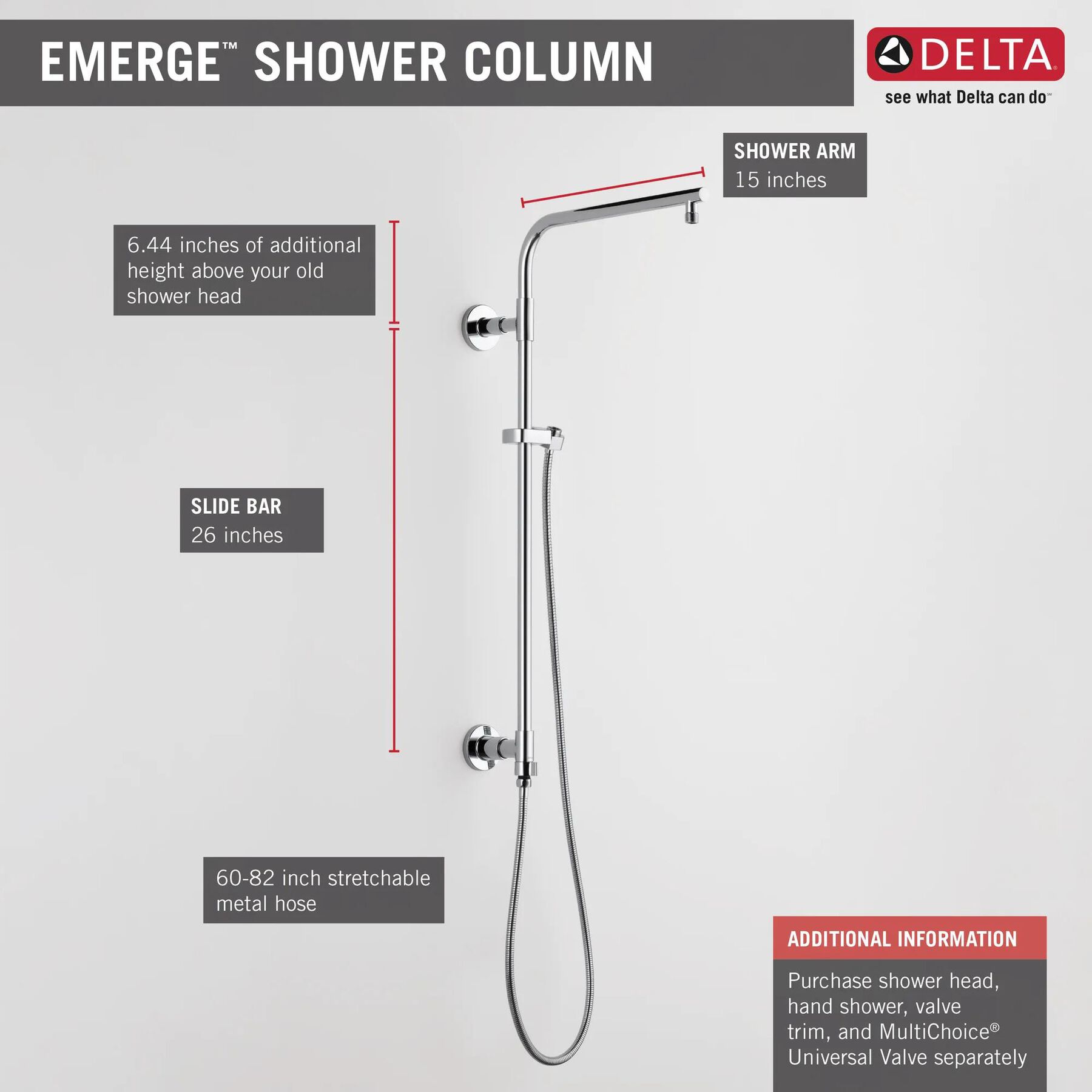 Shower Column 26" Round