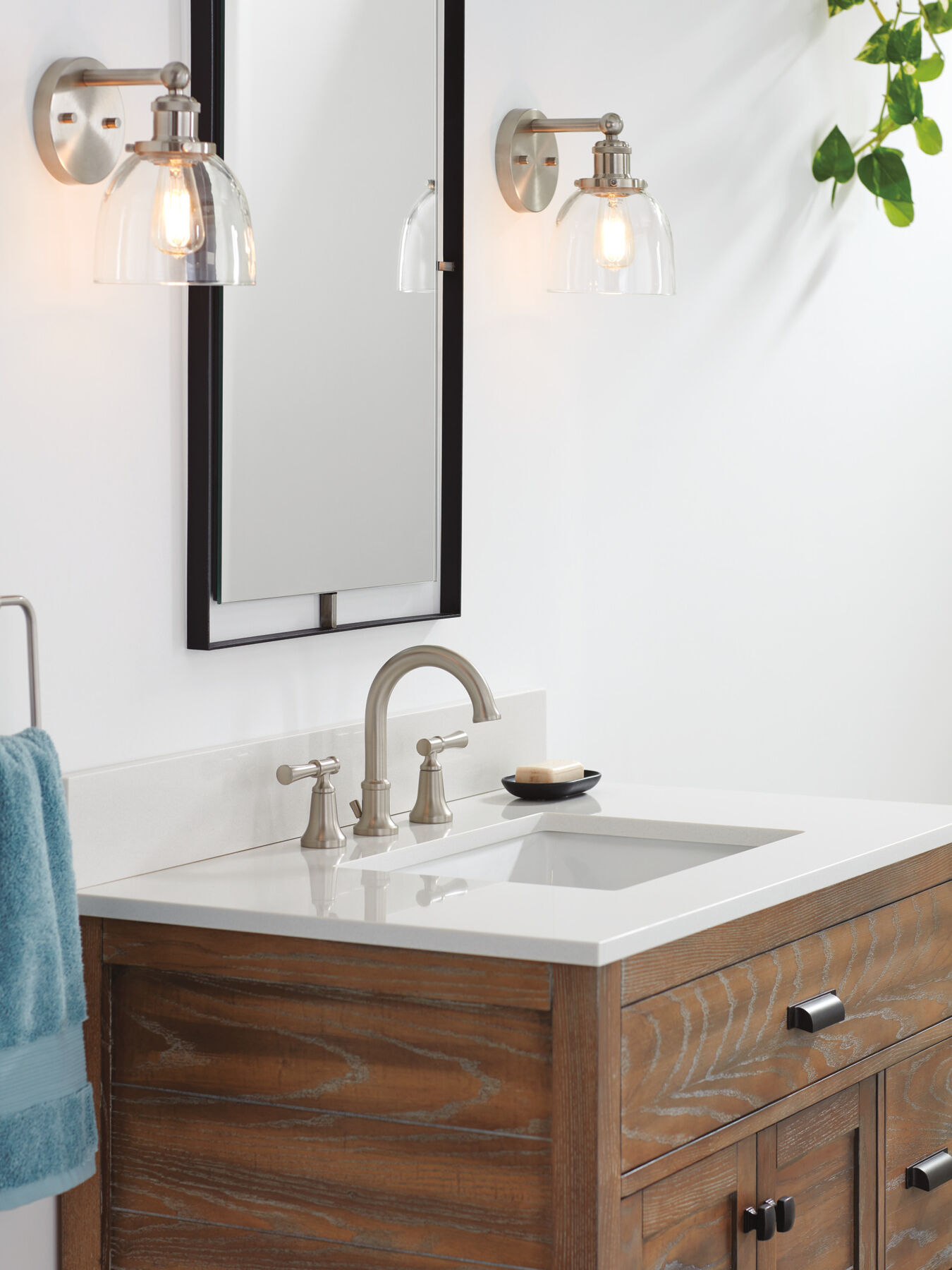Two Handle Widespread Bathroom Faucet (Recertified), image 1
