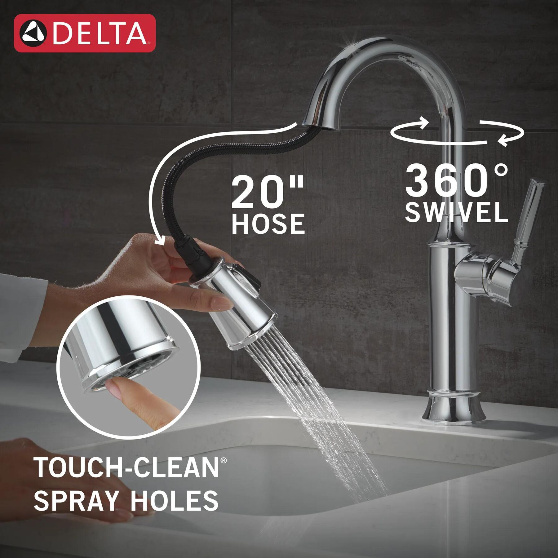 Single Handle Pull-Down Bar / Prep Faucet
