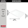 48”x34” Left Drain Corner Shower Base