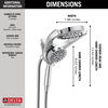 HydroRain® 4-Setting Two-in-One Shower Head