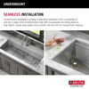 45” Workstation Undermount Single Bowl 16 Gauge Stainless Steel Kitchen Sink with 2-Tier WorkFlow™ Ledge and Accessories