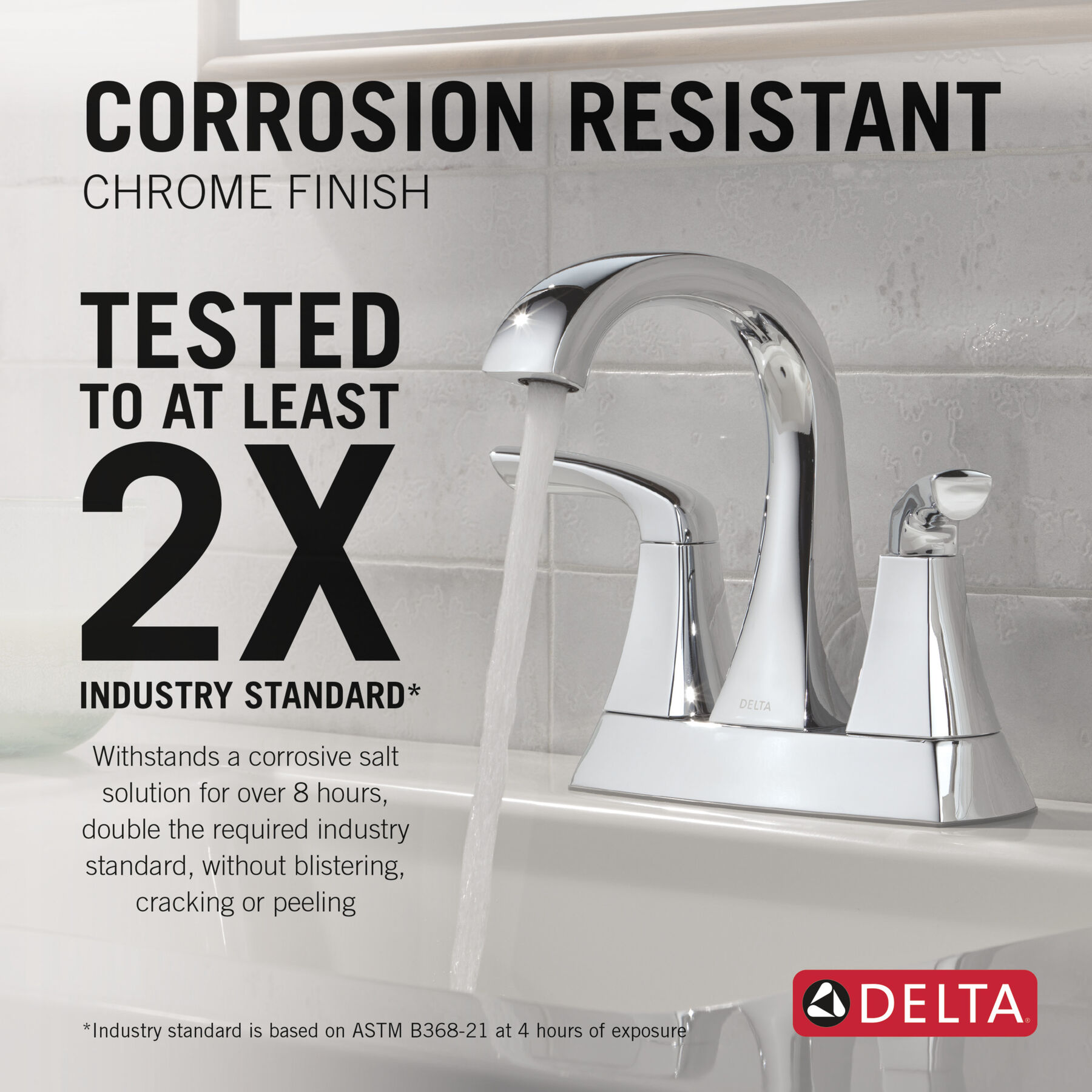 Two Handle Centerset Bathroom Faucet, image 2