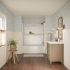 60x32 Alcove Bathtub with Tile Wall Bundle - Right Drain Curve