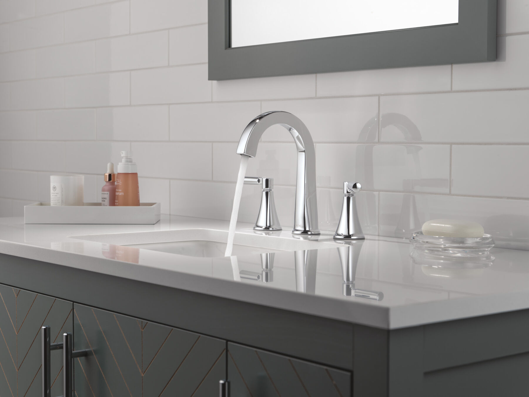 Two Handle Widespread Bathroom Faucet, image 3