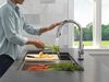 Touch2O with Touchless and VoiceIQ&reg; Technology Single Handle Pull-Down Kitchen Faucet with Soap Dispenser