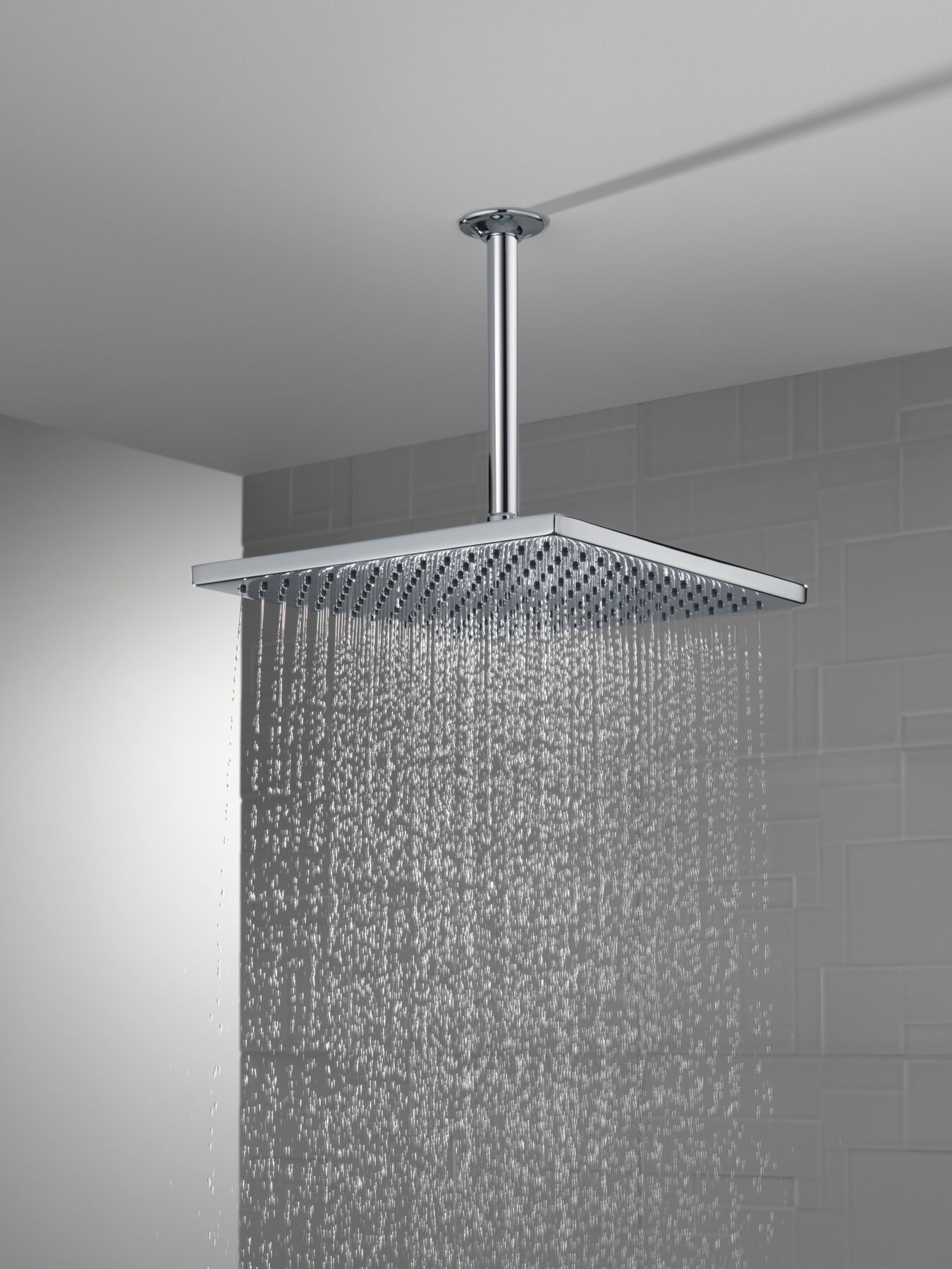 Single-Setting Metal Raincan Shower Head, image 3
