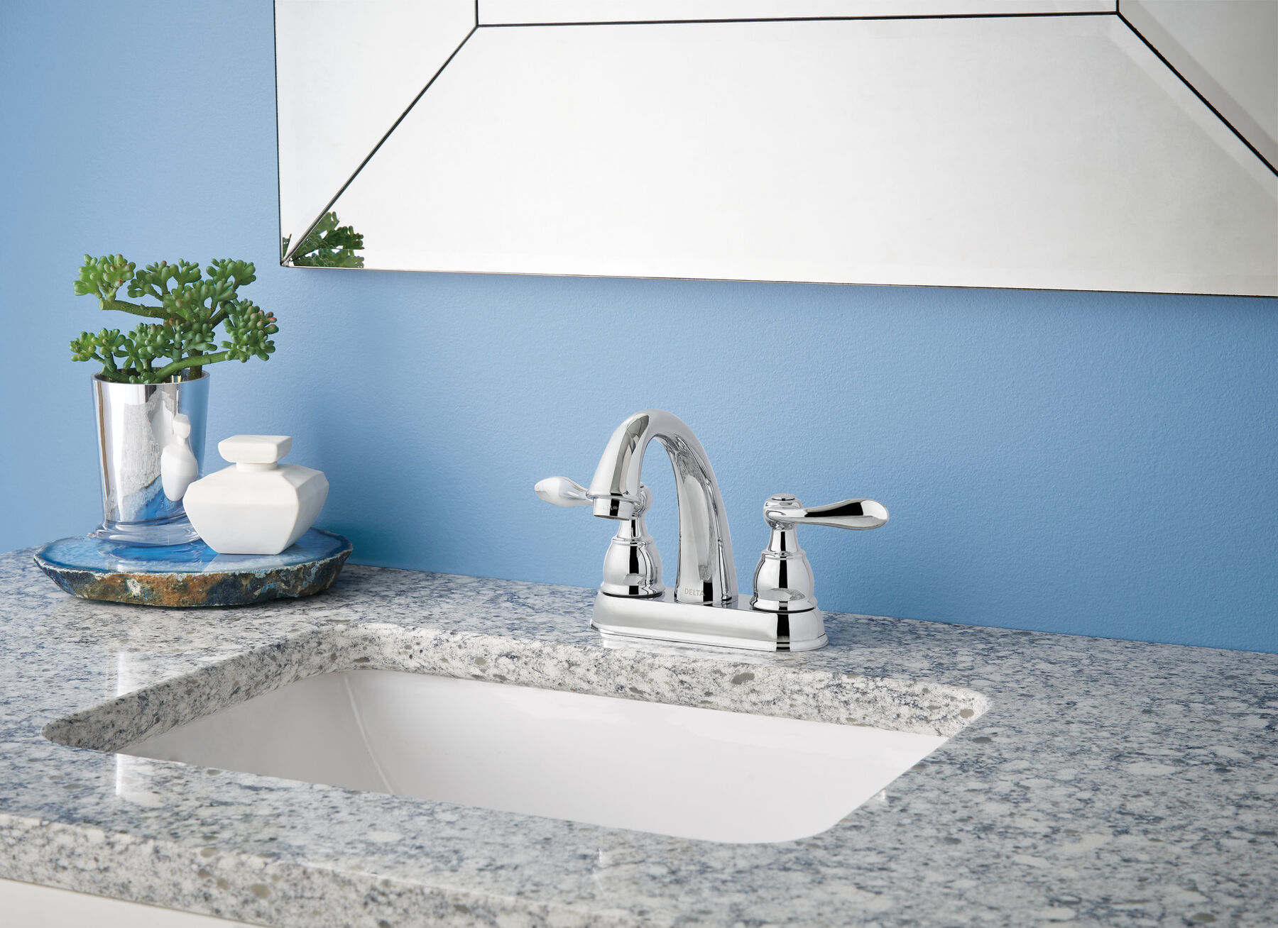 Two Handle Centerset Bathroom Faucet, image 1