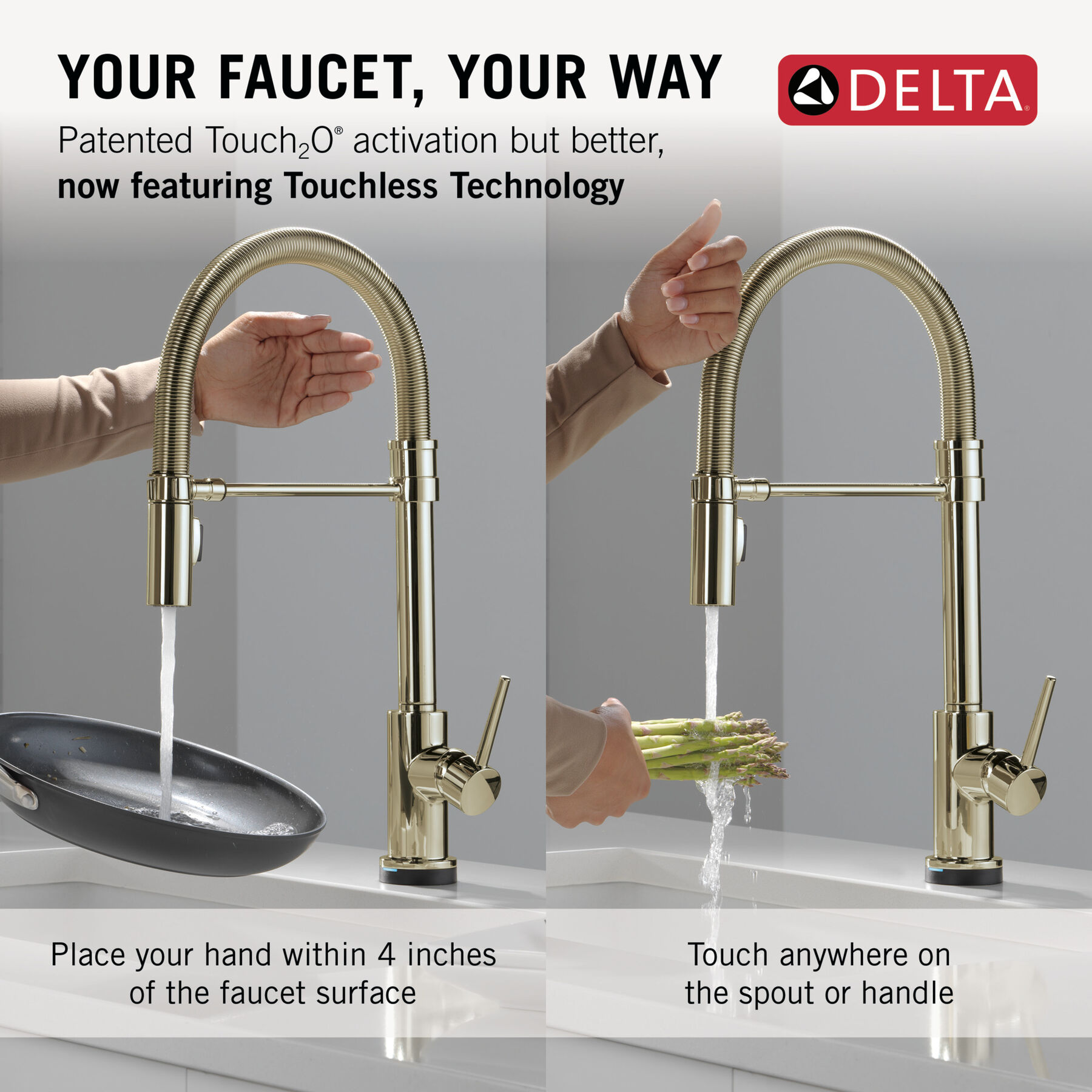 Touch<sub>2</sub>O&reg; Technology Kitchen Faucet with Touchless Technology, image 13