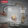 Single Handle Pull-Down Kitchen Faucet with Touch<sub>2</sub>O® Technology (Recertified)