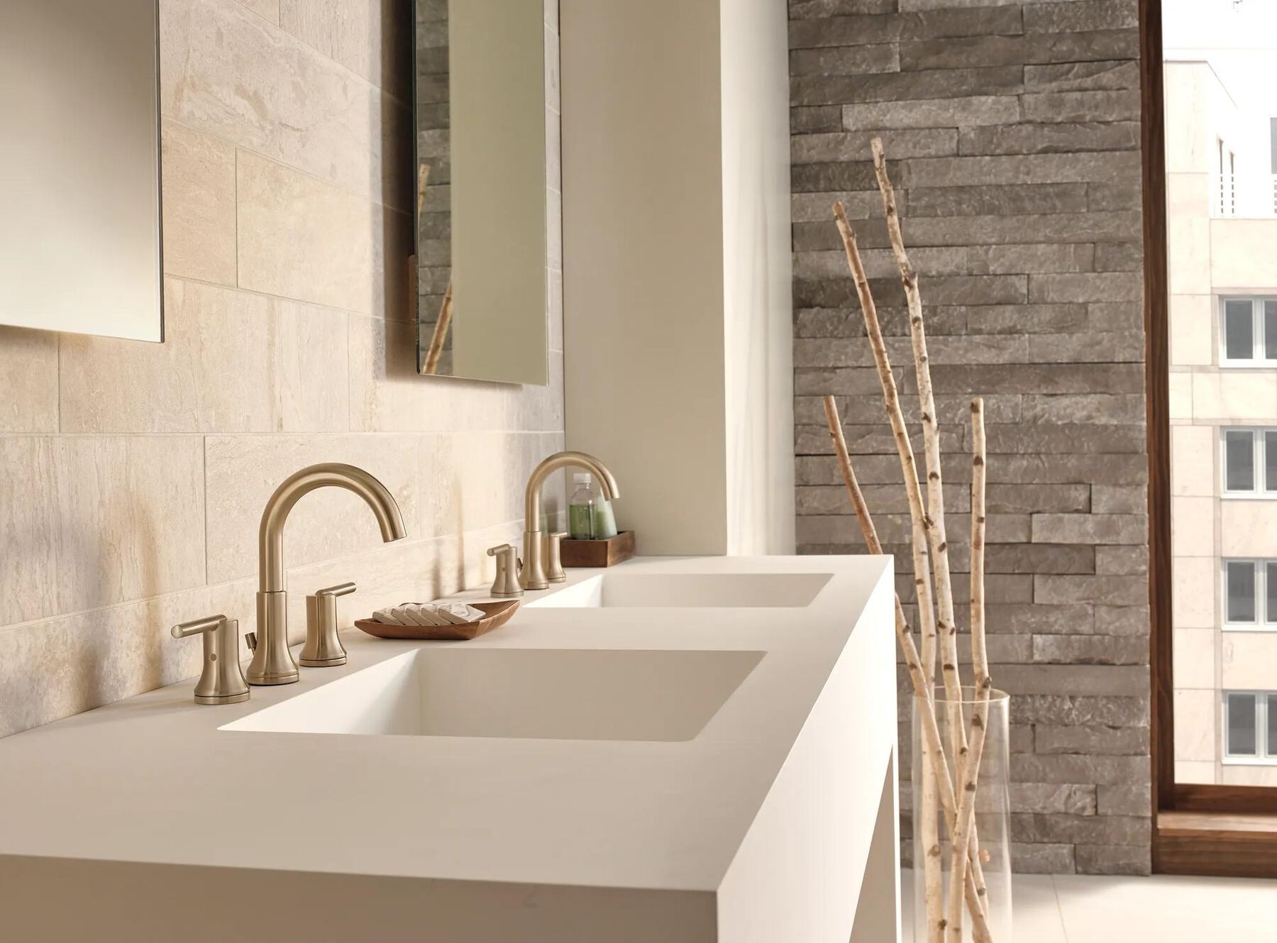 Two Handle Widespread Bathroom Faucet (Recertified)