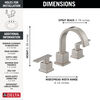 Two Handle Widespread Bathroom Faucet