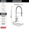 Single-Handle Pull-Down Spring Kitchen Faucet