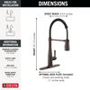Single-Handle Pull-Down Spring Kitchen Faucet
