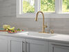 Single Handle Kitchen Pull-Down Faucet w/ Soap Dispenser