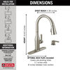 Single Handle Pull-Down Kitchen Faucet with Soap Dispenser and ShieldSpray&reg; Technology (Recertified)