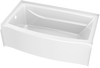 Classic 500 Curve Alcove Bathtub Left Drain 60x32"