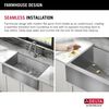 33&rdquo; Workstation Undermount&nbsp;Single Bowl&nbsp;16 Gauge Stainless Steel&nbsp;Farmhouse Apron Front Kitchen Sink&nbsp;with&nbsp;WorkFlow&trade; Ledge and Accessories