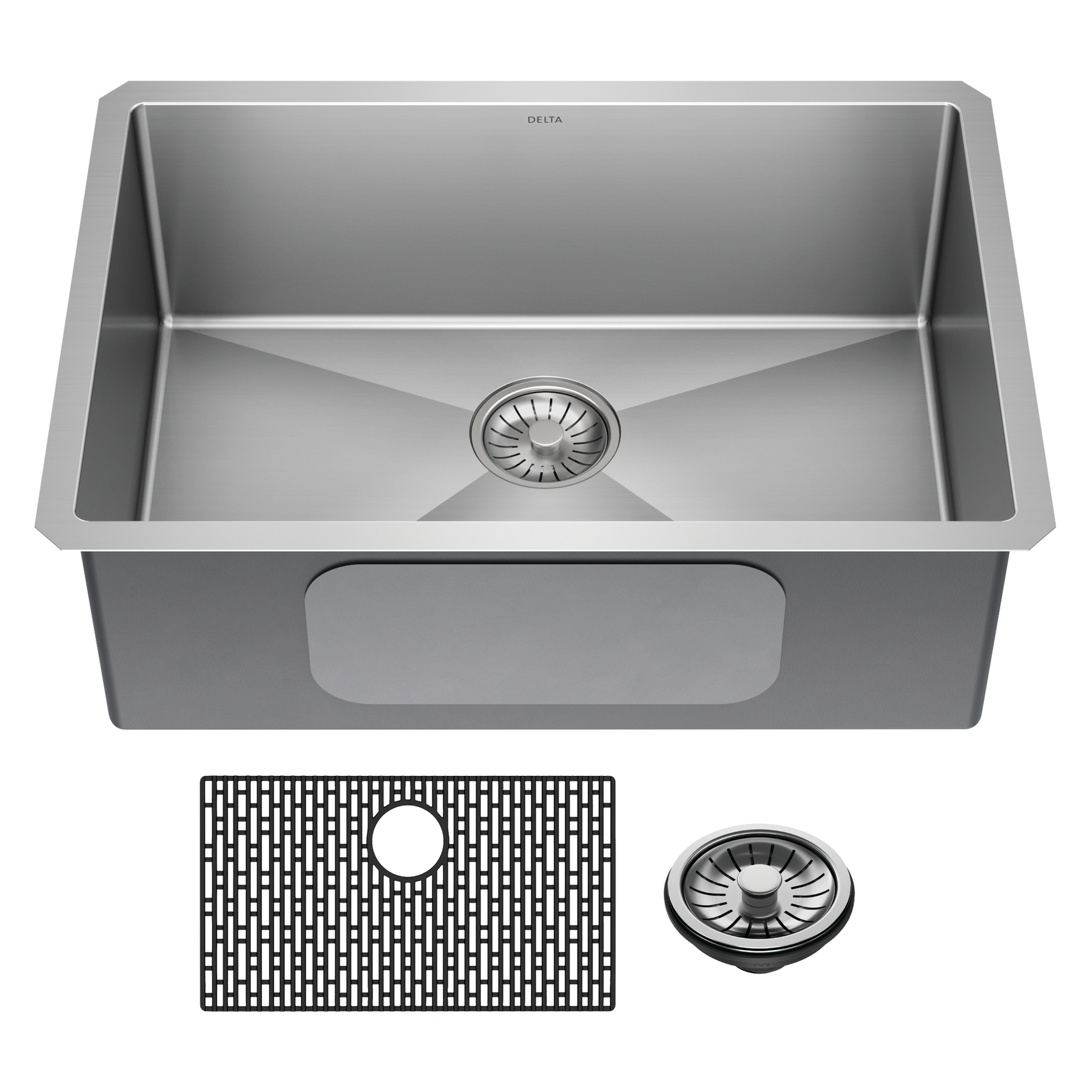 26” Undermount Stainless Steel Single Bowl Kitchen Sink with Accessories
