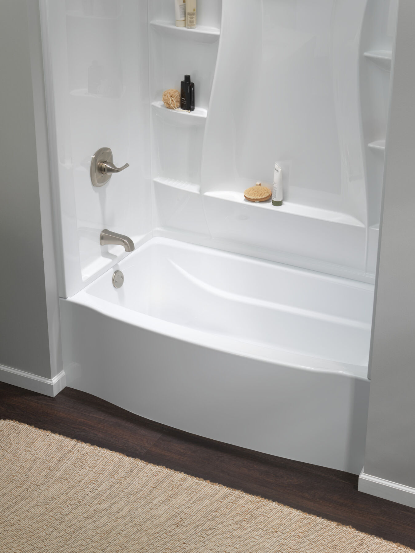 Classic 500 Curve Alcove Bathtub Left Drain 60x32", image 4